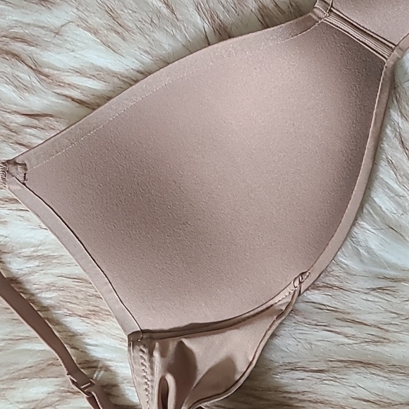 NWT SKIMS Wireless Form Push Up Plunge Bra Size 34A Clay - Picture 4 of 7